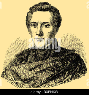 Wilhelm Hauff (1802-1827), poeta tedesco e romanziere Foto Stock