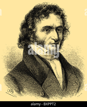 Niccolò Paganini (1782-1840), Italiano violinista, suonatore di viola, il chitarrista e compositore Foto Stock