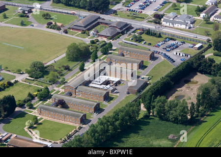 Vista aerea di HMP Ford in West Sussex. Foto di James Boardman. Foto Stock