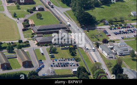 Vista aerea di HMP Ford in West Sussex. Foto di James Boardman. Foto Stock