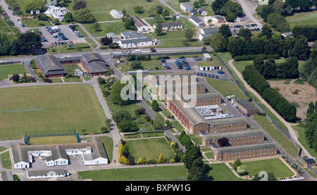 Vista aerea di HMP Ford in West Sussex. Foto di James Boardman. Foto Stock