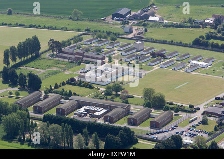 Vista aerea di HMP Ford in West Sussex. Foto di James Boardman. Foto Stock