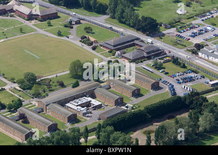 Vista aerea di HMP Ford in West Sussex. Foto di James Boardman. Foto Stock