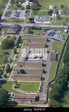 Vista aerea di HMP Ford in West Sussex. Foto di James Boardman. Foto Stock