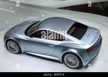 Audi e-tron concept car elettrica al 2010 North American International Auto Show Foto Stock