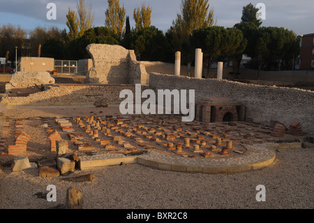 Bagni termali della città romana di Complutum ALCALA DE HENARES Madrid Spagna Foto Stock