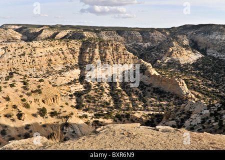 Vista di Devil's Canyon a San Rafael swell da I-70, Eastern Utah Foto Stock