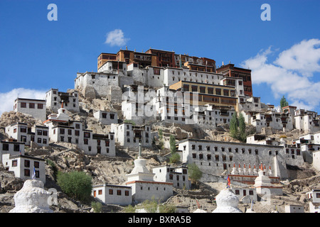 Thikse Gompa o Monastero Thikse in Ladakh, India settentrionale. Foto Stock