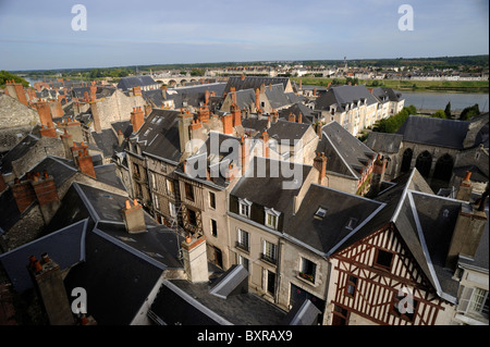 Francia, Valle della Loira, città di Blois Foto Stock