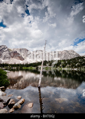 Mirror Lake, Medicine Bow Mountain National Forest, Wyoming parco nazionale Foto Stock