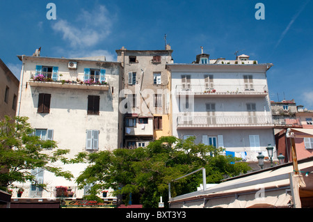 Vecchia casa in Bastia. La Corsica, Francia Foto Stock