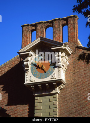 Orologio su Independence Hall, Philadelphia, Pennsylvania, Stati Uniti d'America Foto Stock