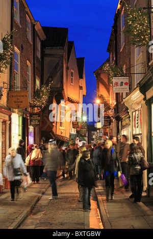 York, Shambles, Natale Foto Stock