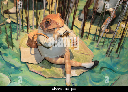 Cumbria, Bowness-on-Windermere, Il mondo di Beatrix Potter attrazione, signor Jeremy Fisher Foto Stock