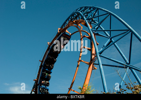 La rivoluzione Irn-Bru ride a Blackpool Pleasure Beach (fiera), Inghilterra. Foto Stock