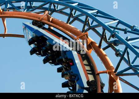 La rivoluzione Irn-Bru ride a Blackpool Pleasure Beach (fiera), Inghilterra. Foto Stock