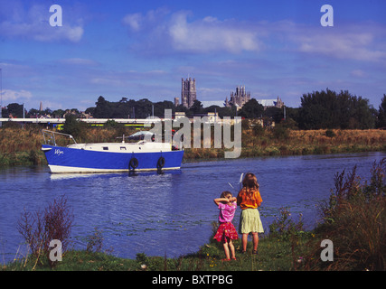 Regno Unito, Inghilterra, Cambridgeshire, Cattedrale di Ely Foto Stock