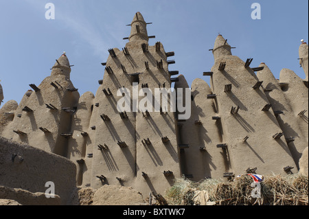 La moschea del piccolo villaggio Bozo di Sirimou, vicino a Djenné, Mali. Foto Stock