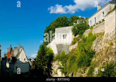 Loches, Indre et Loire, centro quartiere, Francia Foto Stock