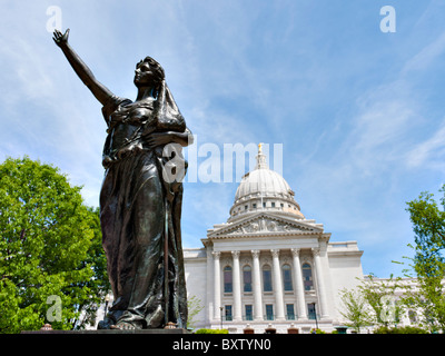 Wisconsin State Capitol, Madison Foto Stock