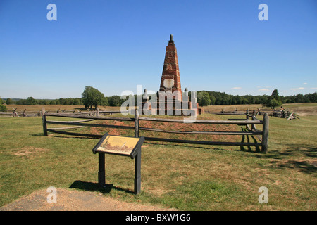 La prima Manassas (Bull Run) Memorial, Henry House, Manassas National Battlefield Park, Virginia, Stati Uniti. Foto Stock