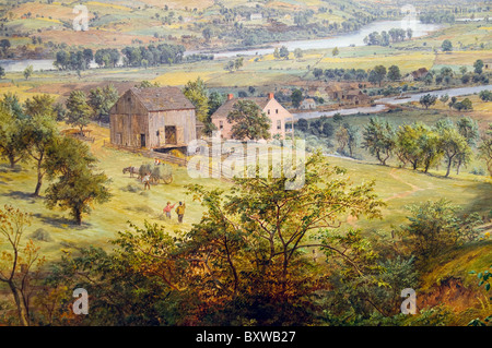 Dettaglio: la valle del Wyoming, 1865, da Jasper Francis Cropsey Foto Stock