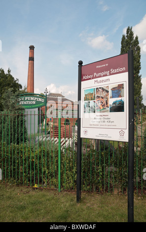 Ingresso del Abbey Pumping Station, il Museo della Scienza e della tecnologia, Leicester, Inghilterra, Regno Unito. Foto Stock