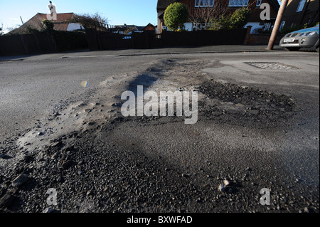 Buche in strada in Seaford East Sussex Regno Unito Foto Stock