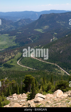 Parco Nazionale delle Montagne Rocciose in Colorado, Stati Uniti d'America. Foto Stock