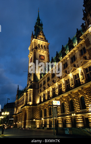 Municipio di Amburgo, Germania Foto Stock