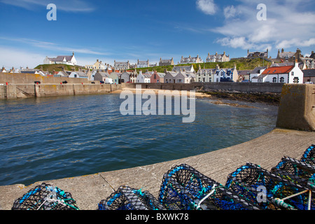 Porto, Findochty, murene, Scotland, Regno Unito Foto Stock