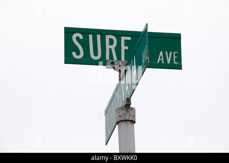 Stati Uniti d'America, Delaware, Rehobeth Beach, Surf Ave lungo la costa atlantica Foto Stock