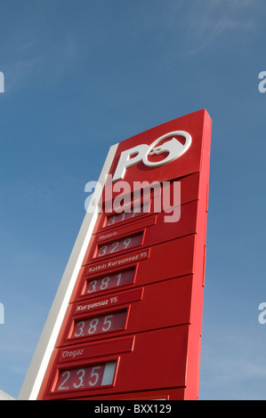 La benzina Ofisi PO oli benzina olio gas station service turchia stazione pompe di marca bagno turco Foto Stock