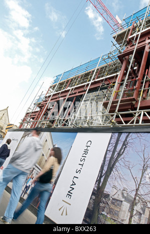 Il complesso shopping in costruzione Cambridge Foto Stock