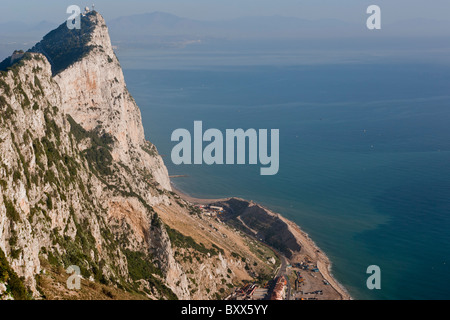 Vista dall' alto di Rock' Gibilterra Foto Stock