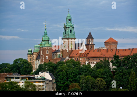 La cattedrale del Wawel a Cracovia, Polonia Foto Stock