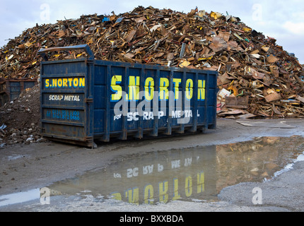 Commercianti di metallo di scarto   S. Norton saltare e salvage yard, Liverpool, Merseyside, Regno Unito Foto Stock