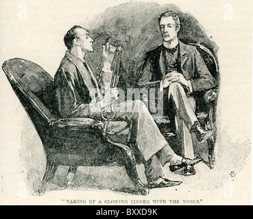 Sherlock Holmes; "Prelievo di un incandescente cinder con le tenaglie"; da gennaio a giugno 1892 Foto Stock