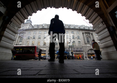 Regent Street London, visto dal Swallow street Foto Stock