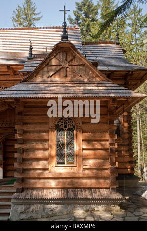 Chiesa Cappella del Sacro Cuore di Gesù, Jaszczurowka, Zakopane Foto Stock