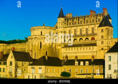 Amboise,Indre et Loire, centro quartiere,Francia Foto Stock