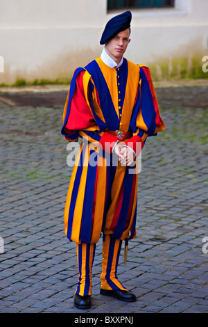 Guardia Svizzera Pontificia Guardia Svizzera Pontificia della Città del Vaticano Foto Stock