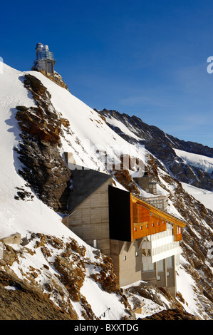 Jungrfrau Top d'Europa osservatorio Sphinx, altopiano Jungfrau alpi svizzere, Svizzera. Foto Stock