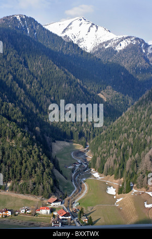 Vista dal ponte Europa in Austria. Foto Stock