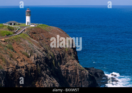 Faro Kilauea in Kauai Hawaii Foto Stock