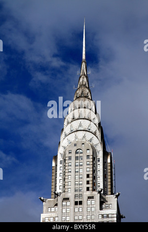 Il Chrysler Building, grattacielo con architettura Art Deco in New York, America Foto Stock