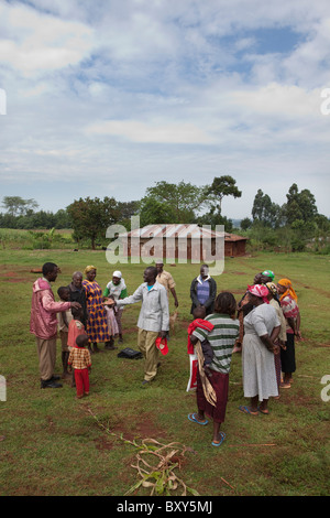 L'agricoltura comunitaria incontro a Webuye, Kenya, Africa orientale. Foto Stock