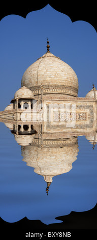 Una vista astratta del Taj Mahal in India Foto Stock