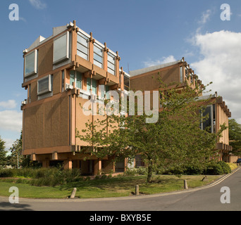 Reading, Berkshire. Whiteknights Campus, Reading University College di gestione immobiliare, degli anni settanta da John Partridge Foto Stock