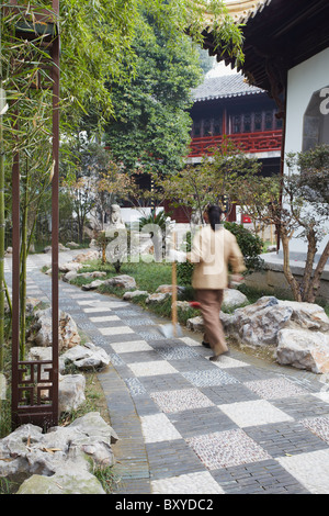 Giardini di Chaotian Gong (ex-Ming Palace), Nanjing, Jiangsu, Cina Foto Stock